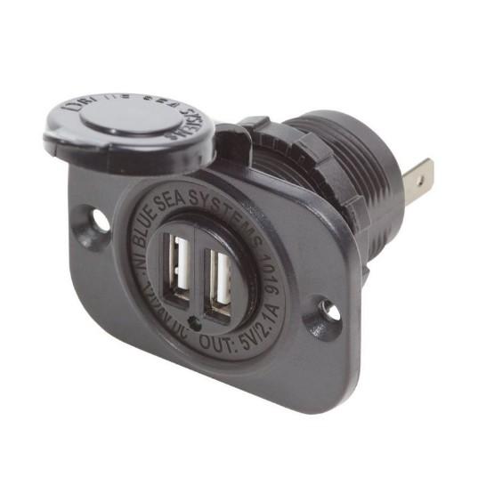 12VDC Socket Dual USB Output 5V 2.1A