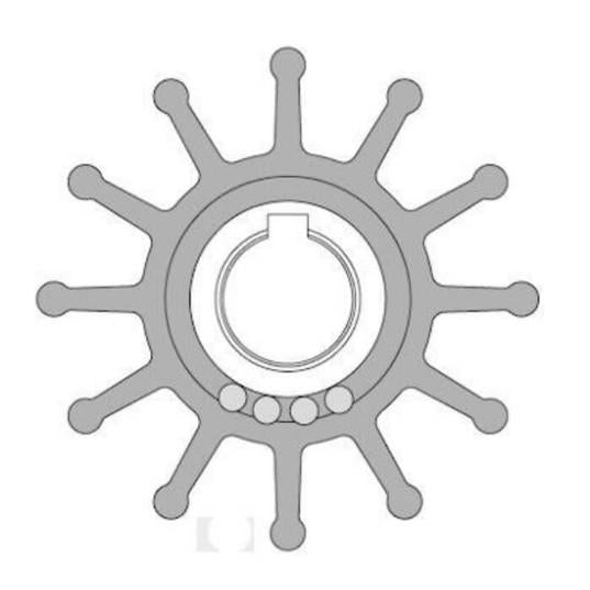 JOHNSON PUMPS 09-701B-1 IMPELLER KIT SHERWOOD 09959K MC 97