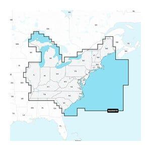 GARMIN Navionics+ U.S. East, Navionics+ microSD/SD card NAUS007R