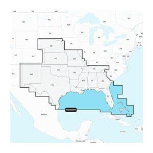 GARMIN Navionics+ U.S. South – Lakes, Rivers and Coastal Marine Charts NSUS006R