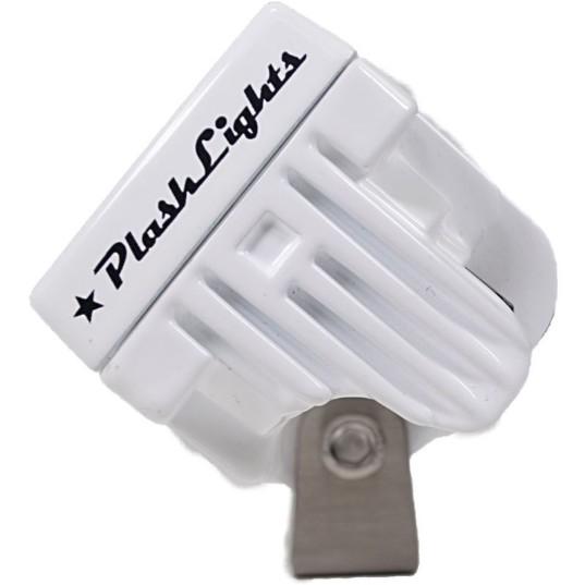 PLASHLIGHTS 40W Low Profile LED Spreader Light – 120° Scene Flood – White Housing | 40-LP-SC-WHT