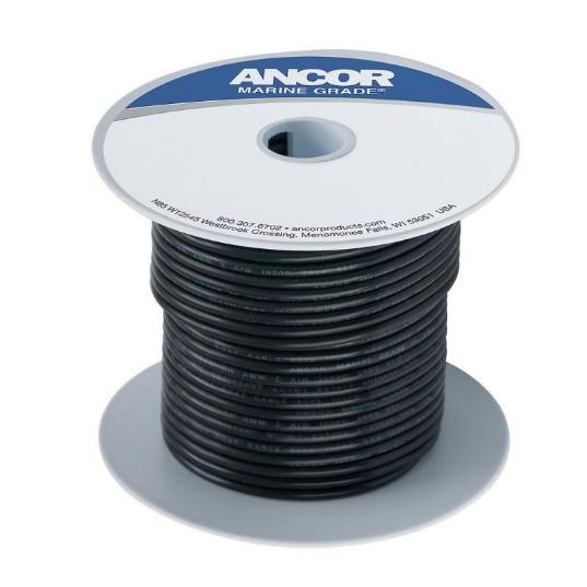 Tinned Copper Wire, 14 AWG Black 100ft