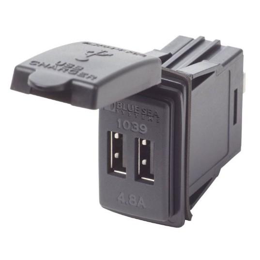 12/24VDC Dual USB 4.8A SwMnt