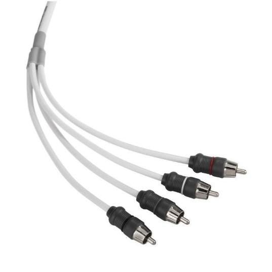 JL AUDIO 90442, XMD-WHTAIC4-25: RCA 4-Channel, 25 ft (7.62 m) Marine Audio Interconnect
