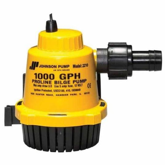 JOHNSON PUMPS 22102 PROLINE BILGE PUMP 1000 GPH 12V